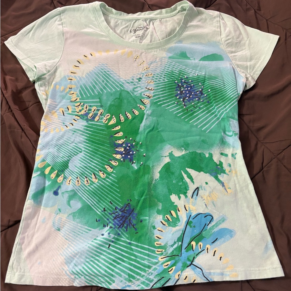 Style & Co Sport light green tshirt